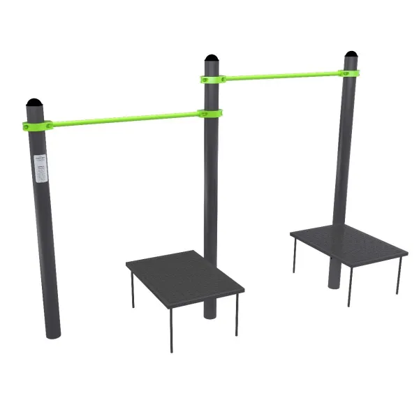 W333 GTO Перекладины разноуровневые для подтягивания из виса лежа на низкой перекладине ZAVODSPORTA