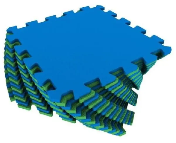 Мягкий пол разноцветный 25*25(см) 1(м2) 25МП1 (сине-зеленый)