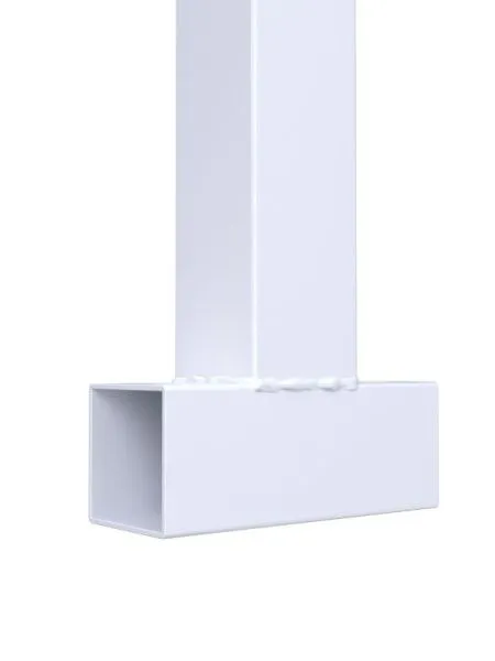 Баскетбольная стойка регулируемая разборная с щитом 1800х1050 мм из метал. листа и усиленным кольцом