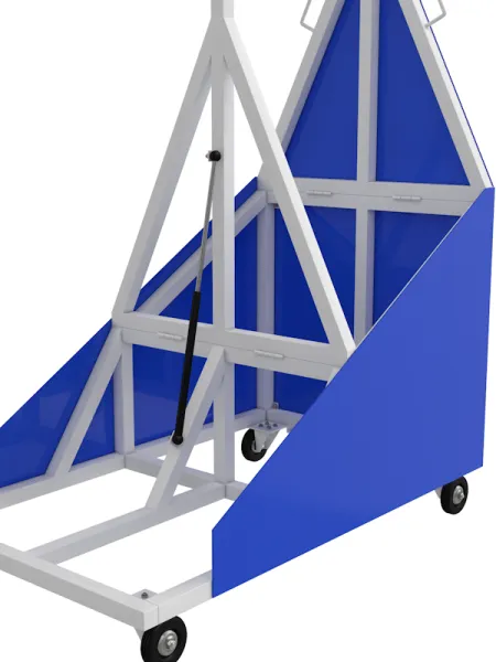 Стойка баскетбольная массовая, мобильная, с щитом