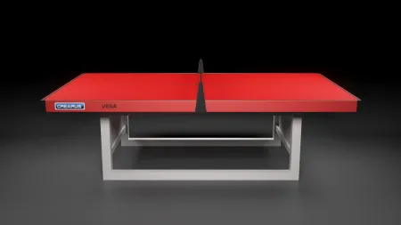 Антивандальный теннисный стол CREARUS VEGA (Красный)