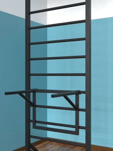 Шведская стенка цельносварная напольная с брусьями (тип 1)