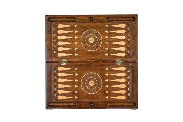 Шахматы + нарды резные "Гамбит 1" 50, Simonyan