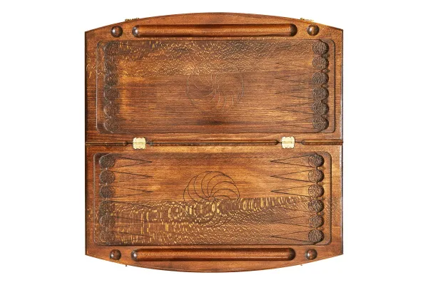 Нарды резные "Тройка Лошадей узор", Ustyan