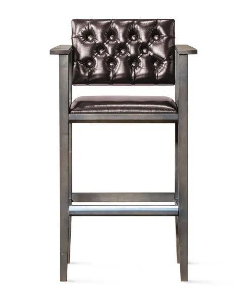 Кресло бильярдное (мягкое сиденье + мягкая спинка, цвет коричневый)