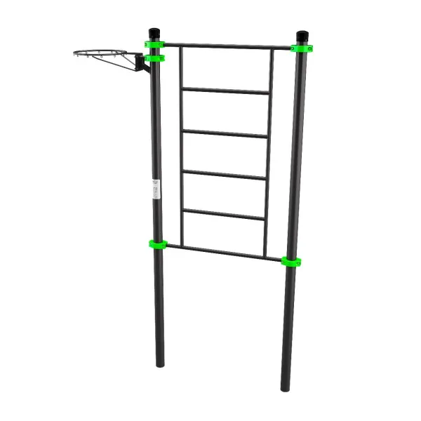 W264 GTO Гимнастический снаряд (шведская стенка) с баскетбольным кольцом ZAVODSPORTA