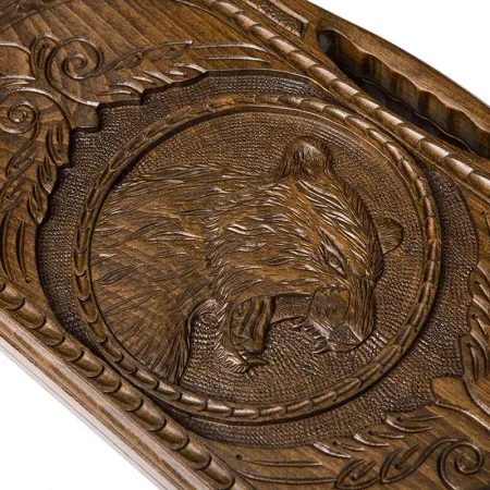 Нарды резные "Тигр" с ручкой 50, Haleyan