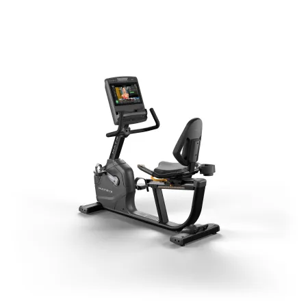 Горизонтальный велотренажер MATRIX ENDURANCE Черный с консолью TOUCH