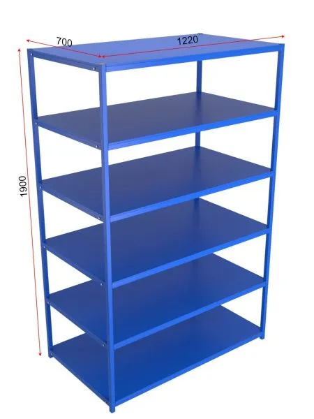 Стеллаж для спорт. инвентаря 122 см, двухсторонний, разборный