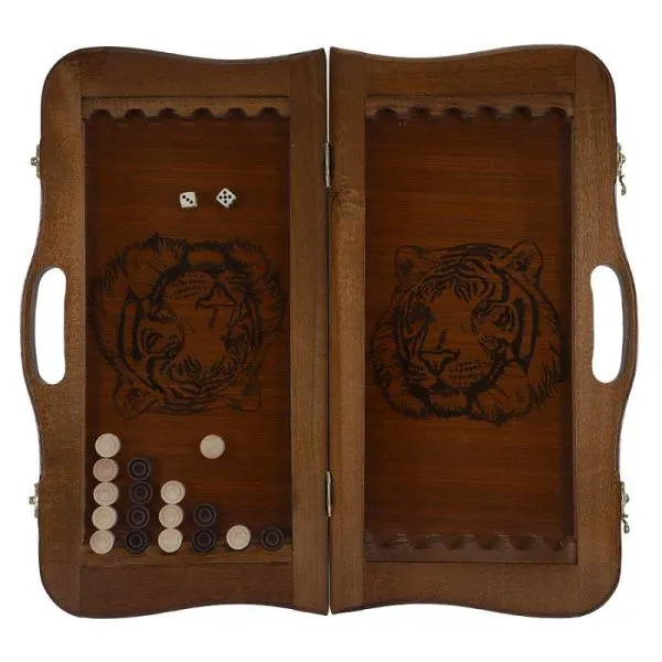 Нарды кожаные РФН "Египет" малые с ручкой