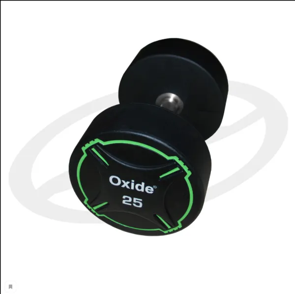 Круглые полиуретановые гантели Oxide Fitness ODB01 - (от 2,5 до 50кг.)