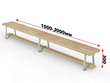 Гимнастическая скамейка для спортивного зала с метал.ножками