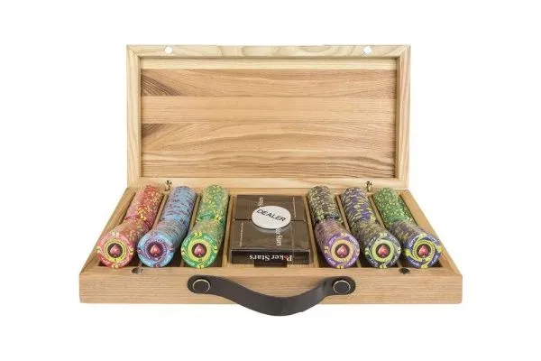 Набор для покера EPT Ceramic на 300 фишек в кейсе из ясеня v2, Partida