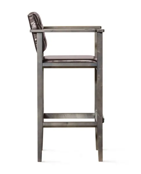 Кресло бильярдное (мягкое сиденье + мягкая спинка, цвет коричневый)