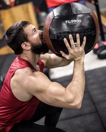 Медбол «onePRO FILIPPOV» из натуральной кожи фото Медбол «onePRO FILIPPOV» из натуральной кожи