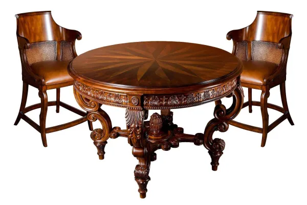 Комплект мебели для игры в карты «Maxene» — ломберный стол + 6 кресел