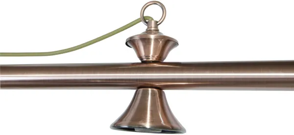 Лампа на пять плафонов «Elegance» (бронзовая штанга, бронзовый плафон D35см)