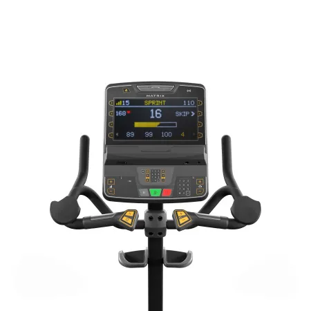 Вертикальный велоэргометр MATRIX ENDURANCE Серебристый с консолью PREMIUM LED