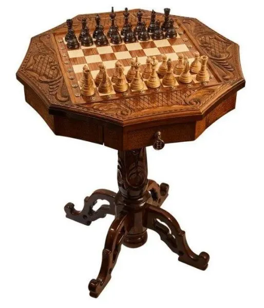 Стол ломберный шахматный "Севанское сражение", Haleyan