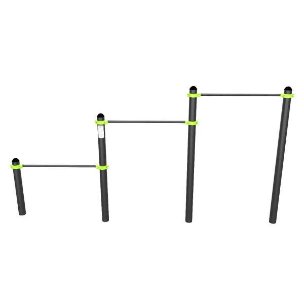 W347 Воркаут Тройной каскад турников для отжиманий и подтягиваний ZAVODSPORTA
