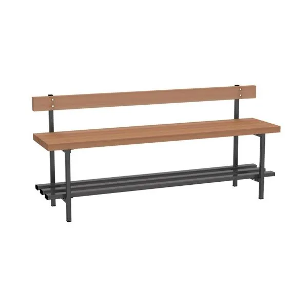 Скамья для раздевалок со спинкой 2 м