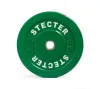 Каучуковый тренировочный диск STECTER 10 кг (зеленый)