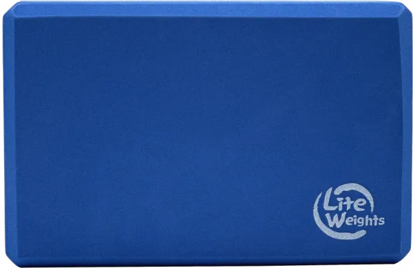 Блок для занятий йогой Lite Weights 5494LW, голубой