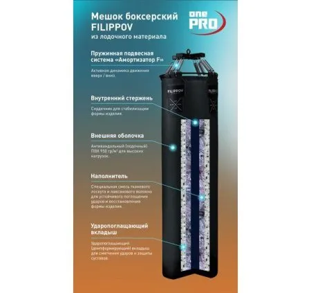 Боксерский мешок FILIPPOV Ø35