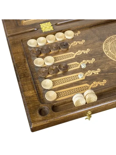 Нарды резные "Гексагон 1" 60, Mkhitaryan