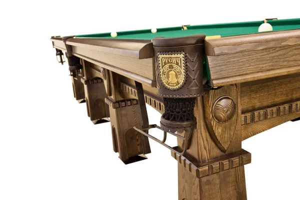 Бильярдный стол для русской пирамиды Руптур "Русич" (8 футов, ясень, сланец 25мм)