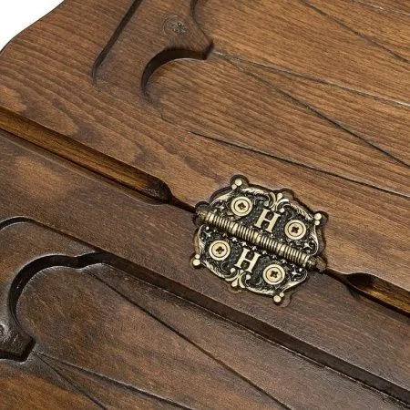 Нарды резные "Лев 3" с ручкой 60, Haleyan