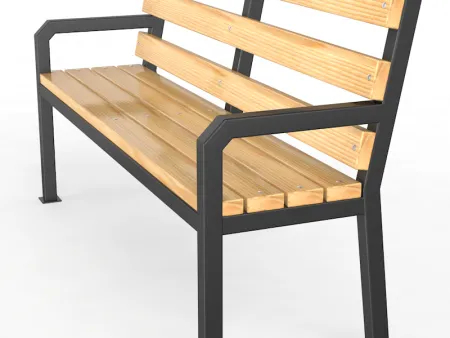 Скамья для улицы со спинкой "Дача"