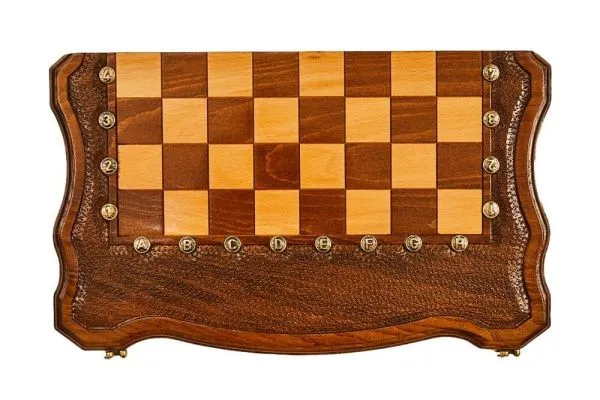 Шахматы + нарды резные "Гамбит 2" 40, Simonyan