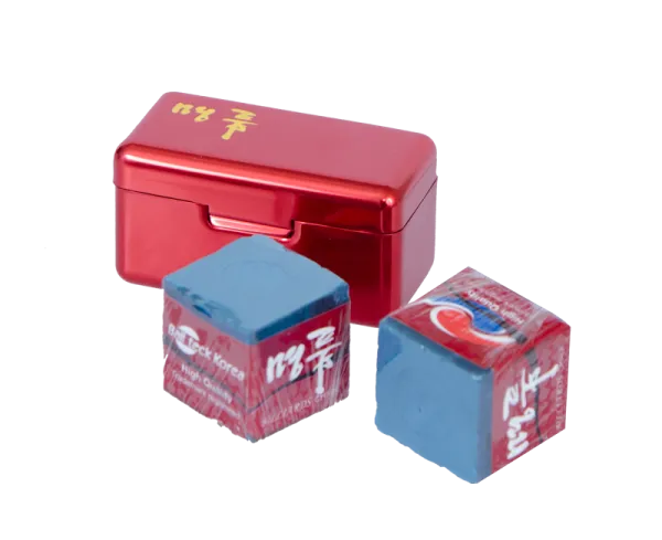 Мел «Ball teck PRO II» (2 шт, в красной металлической коробке) синий