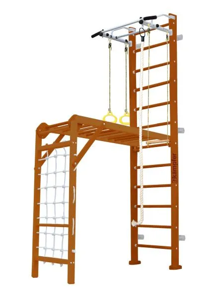 Шведская стенка Kampfer Union Wall (№3 Классический Высота 3 м белый турник)