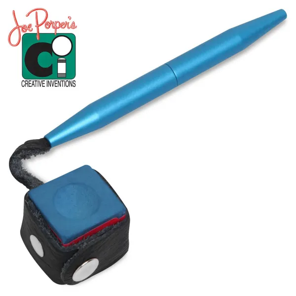 Держатель для мела  Joe Porper`s Chalk On A Stick алюминий/кожа синий