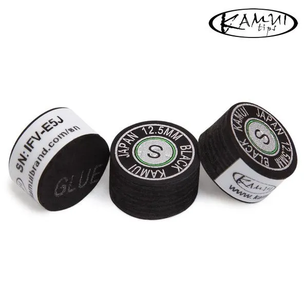 Наклейка для кия Kamui Black ø12,5мм Soft 1шт.