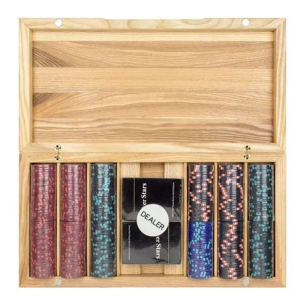 Набор для покера Casino Royale на 300 фишек в кейсе из ясеня v2, Partida