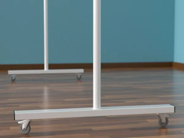 Станок балетный мобильный двухрядный с колесиками