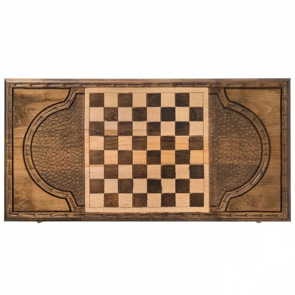 Нарды резные "Золотой Узор 1", Mirzoyan