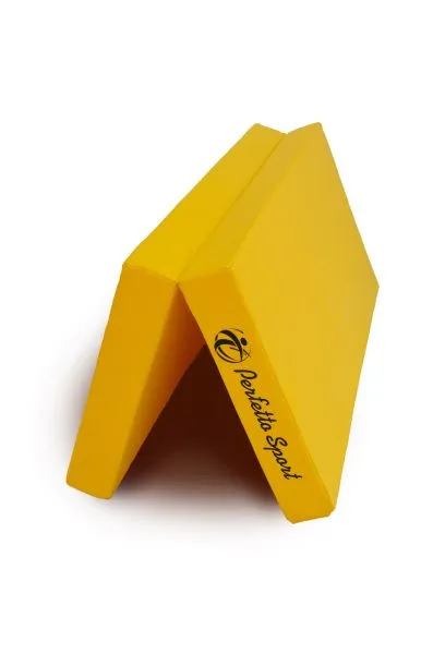 Мат № 10 (100 х 150 х 10) складной 1 сложение "PERFETTO SPORT" жёлтый