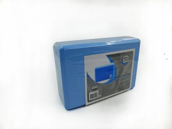 Блок для занятий йогой Lite Weights 5494LW, голубой