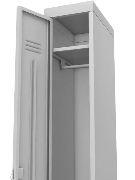 Шкаф для раздевалки однодверный металлический, ширина 400 мм