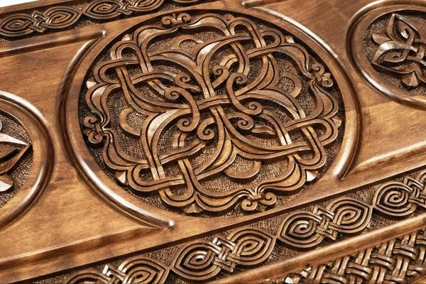 Нарды резные "Армянский узор 12" 60, Haleyan