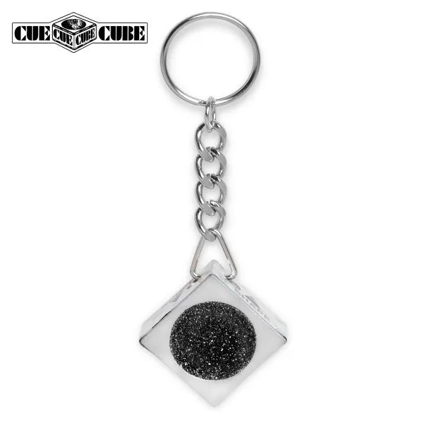 Брелок-инструмент для обработки наклейки Cue Cube серебро