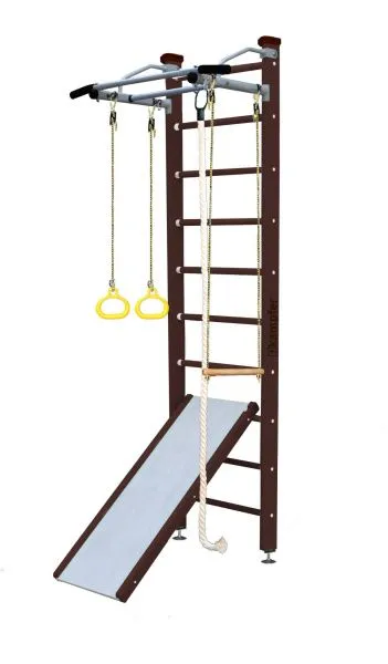 Шведская стенка Kampfer Ride Ceiling (№5 Шоколадный Стандарт белый антик турник)
