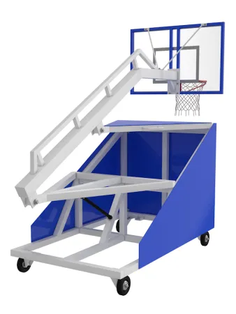 Стойка баскетбольная массовая, мобильная, с щитом
