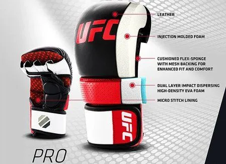 Перчатки для спарринга UFC PRO S/M Черные