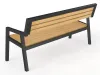 Скамья для улицы "Чайка" со спинкой