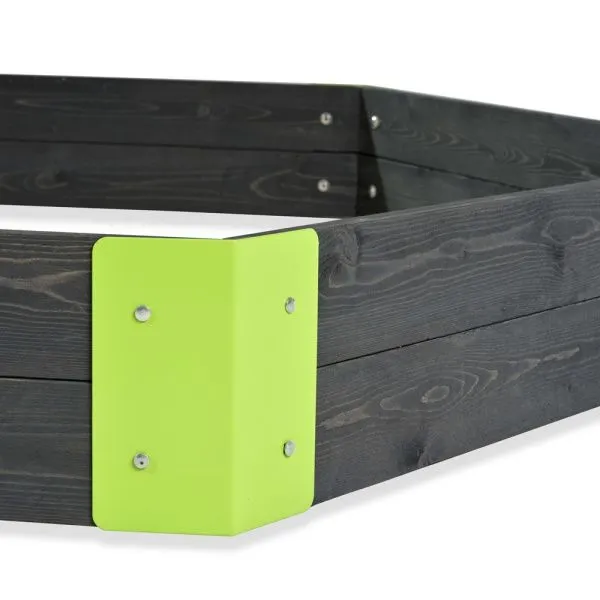 Песочница шестиугольная Акцент 160х140х21 см